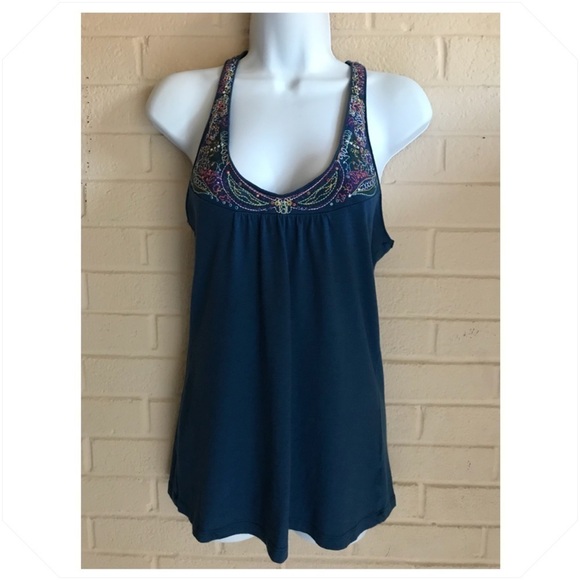 AEROPOSTALE Embellished Racerback Tank Size SMALL - Picture 3 of 3